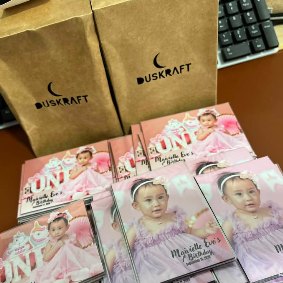 Card style magnets with Duskraft paper bags
