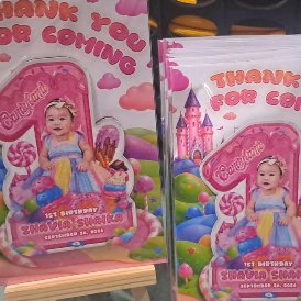 Candyland number cut magnets received by a customer