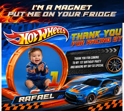Hot Wheels — Card Style Ref Magnet by Duskraft