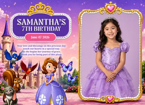 Sofia The First — Card Style Ref Magnet by Duskraft