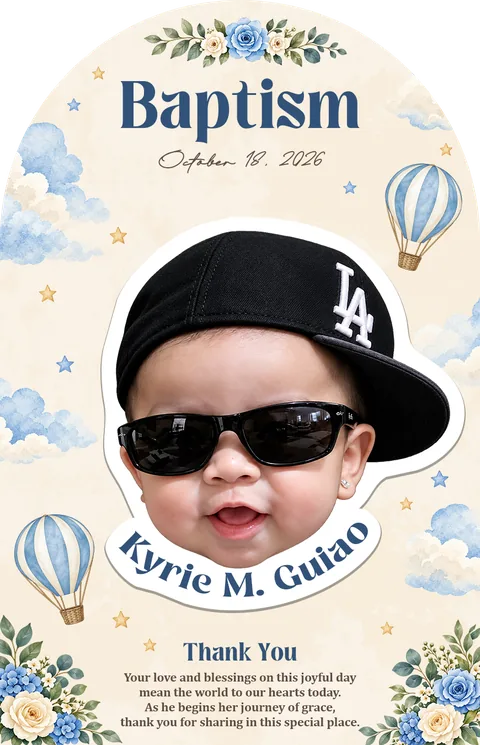 Hot Air Balloon 2 — Face Cut / Bubble Face Ref Magnet by Duskraft