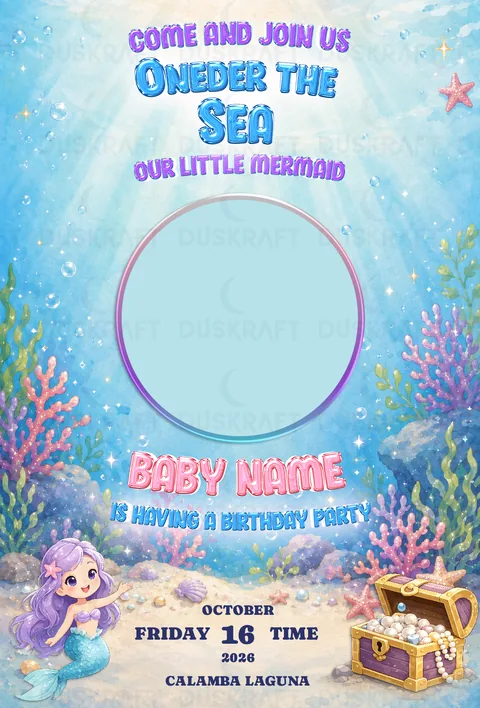 Mermaid — Invitation Card by Duskraft