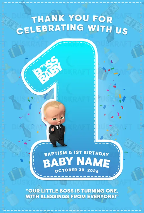 Boss Baby — Number Cut Ref Magnet by Duskraft