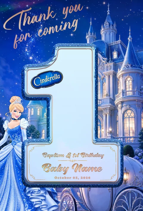Cinderella — Number Cut Ref Magnet by Duskraft