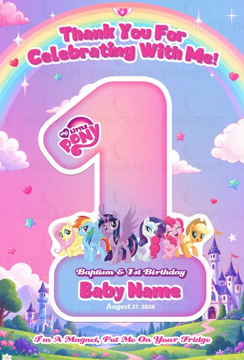 My Little Pony — Number Cut Ref Magnet by Duskraft