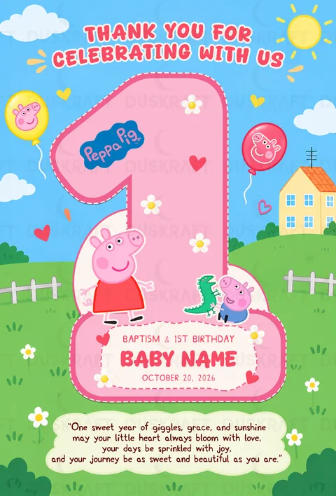 Peppa Pig — Number Cut Ref Magnet by Duskraft