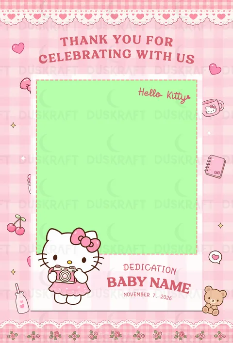 Hello Kitty — Polaroid Style Ref Magnet by Duskraft